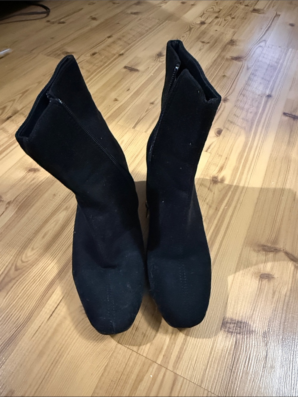 Black Women's Stretch Ankle Boots - Classic Sleek Design